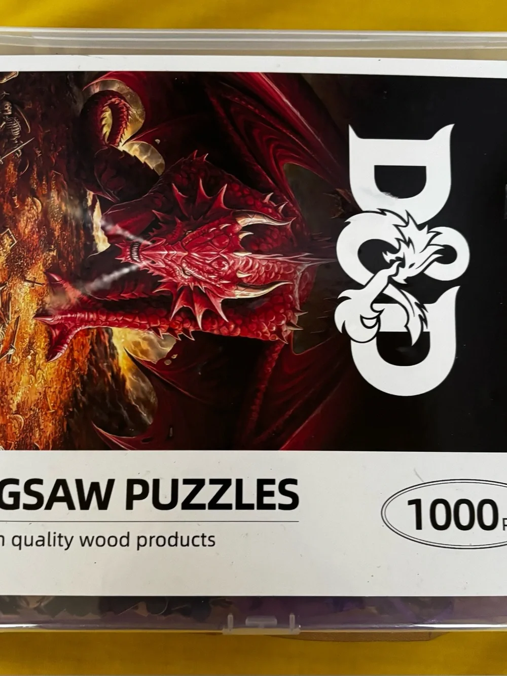 Red Dragon 1000-Piece Jigsaw Puzzle for Kids